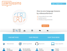 Tablet Screenshot of learnissimo.com